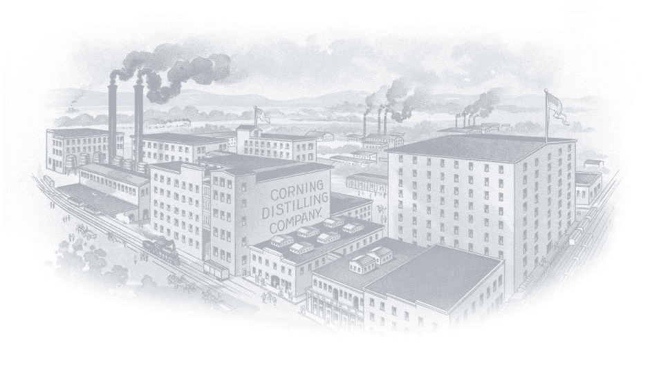 The historic Corning Distilling Company works